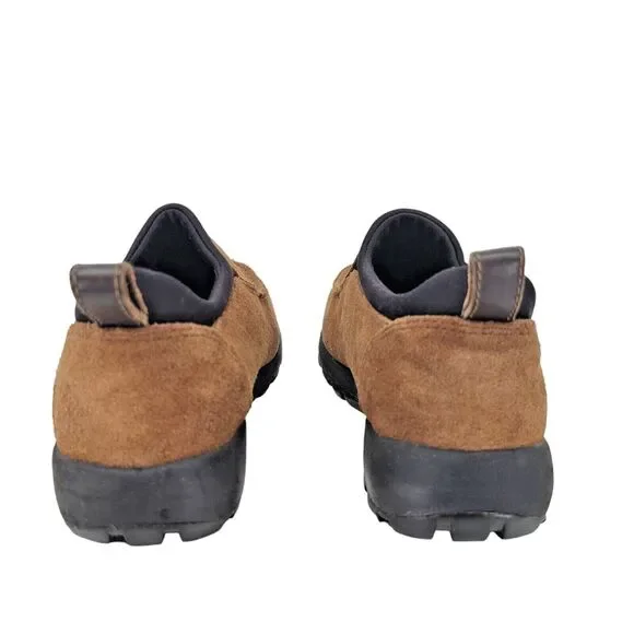 Lands End Womens Brown Suede Shoes Size 8B Slip On Nice Tread Winter Moc - Picture 3 of 9